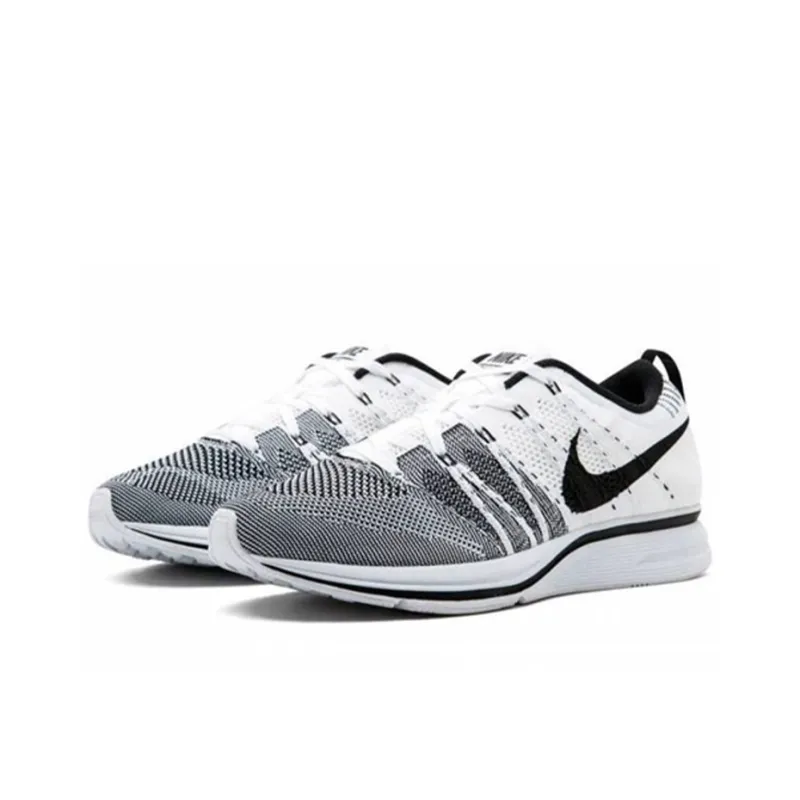 Nike Flyknit Trainer White Black-2
