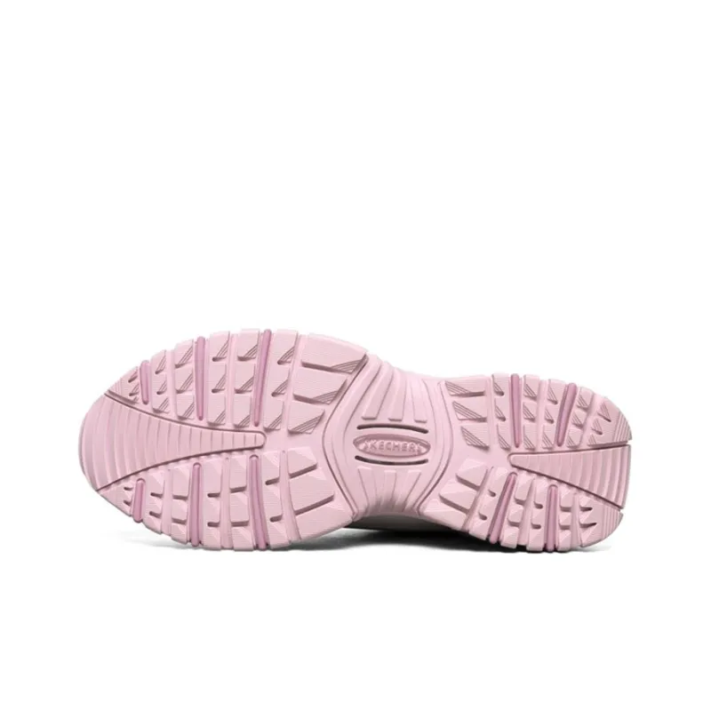 Skechers Energy Cushioned Wear Resistant Breathable Low Top Casual Shoes Women's White Pink-4