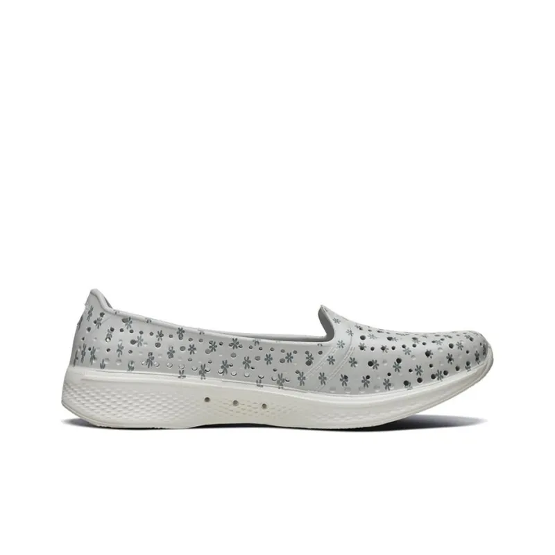 Skechers H2 Go Low Top Slip on Shoes Loafers Grey Women's-1