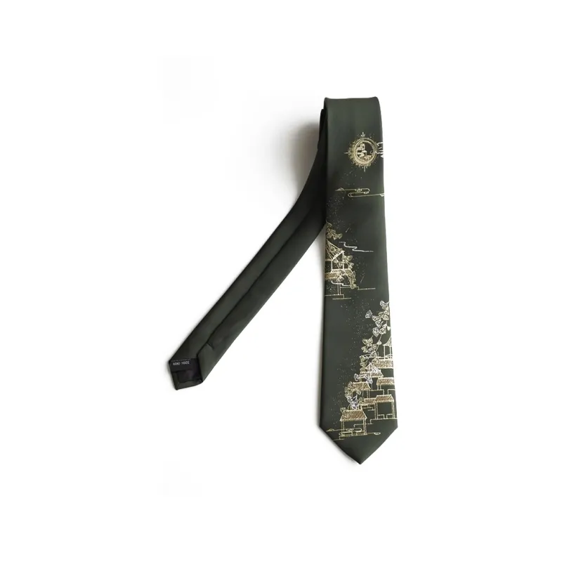 FREE RABBITⅡ Ties Unisex Olive Green-0