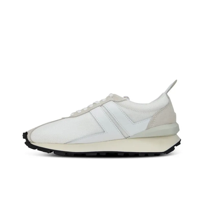 Lanvin Cushioned Anti Slip And Wear Resistant Lightweight Low Top Sports Lifestyle Casual Shoes Men's Ecru-0