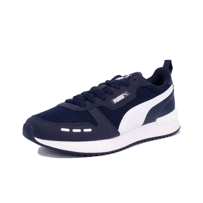PUMA R78 Adp Cushioned Slip-Resistant Breathable Low-Top Casual Shoes Men's Blue White-2