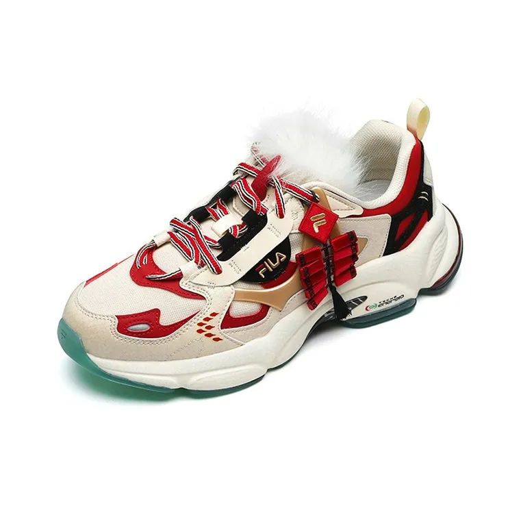 FILA FUSION Rjv 'Creamwhite Dark Red'-1