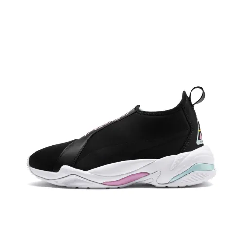 PUMA Thunder Casual Shoes Women's Mid-Top Black/White