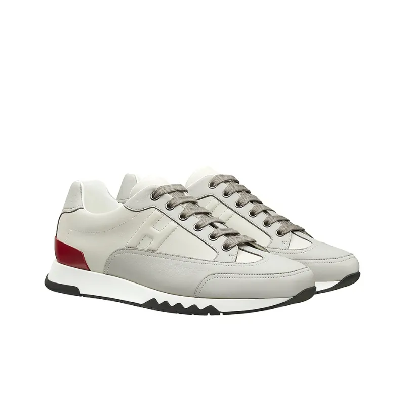 HERMES Trail Anti-Slip Wear-Resistant Low-Top Casual Shoes Men's Greige-2