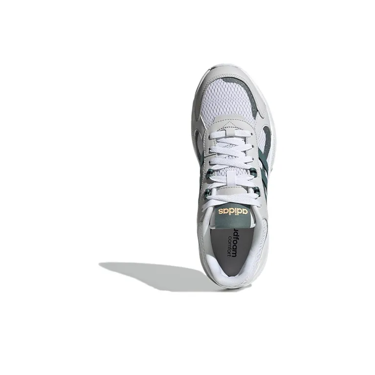 Adidas Neo Crazychaos Shadow Cushioning Slip Resistant Low Top Casual Shoes Men's White Gray Green-4