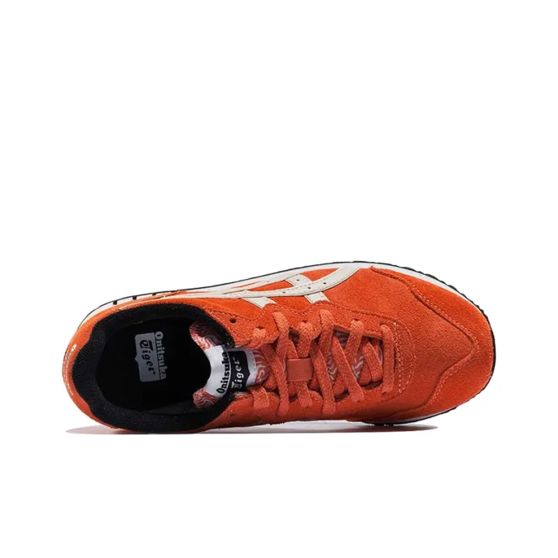 Onitsuka Tiger X-Caliber Anti-Slip And Wear-Resistant Breathable Low-Top Casual Shoes Women's White Orange-3