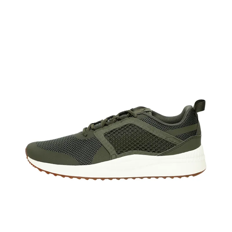 PUMA Pacer Next Net Low Running Shoes Armygreen 'Army Green White' Women's-0