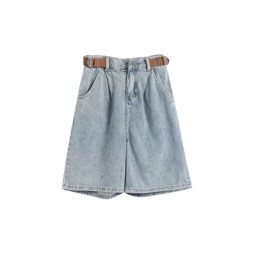 BRASS SCOUT Denim Shorts Women's Light Blue