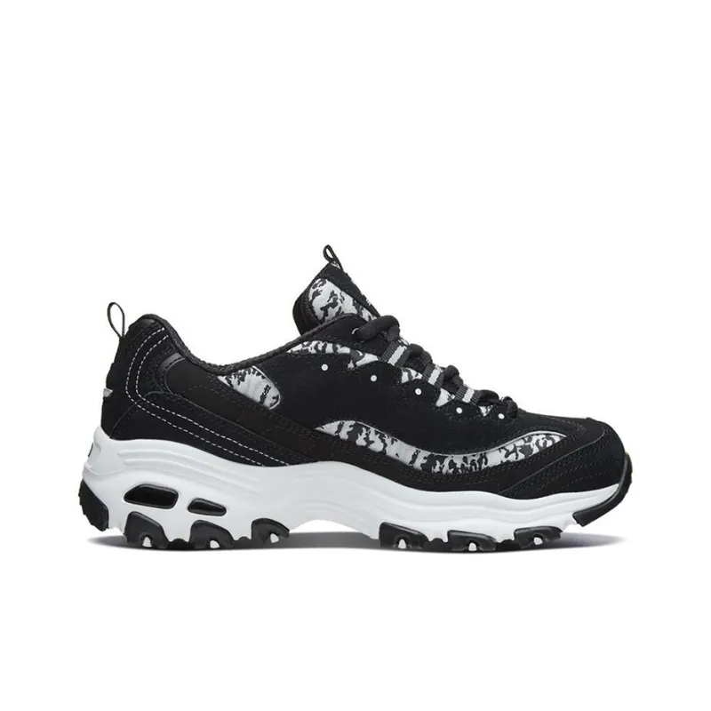 Skechers D'Lites 1.0 Running Shoes Black/White Women's-1