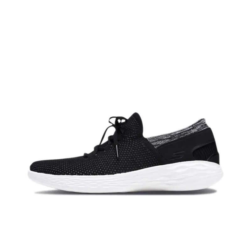 Skechers You Running Shoes Black/White Women's-0
