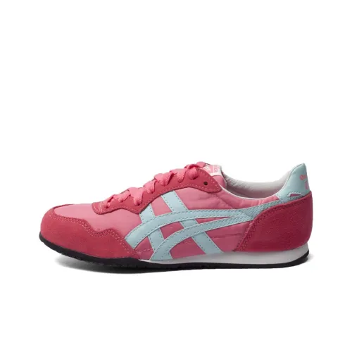 Onitsuka Tiger Serrano Casual Shoes Women's Low-Top Rose Red/Aqua Blue