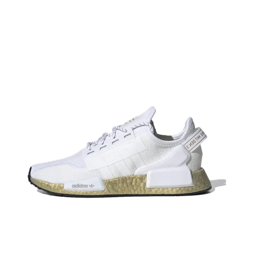 Adidas NMD V2 Cloud White Gold Metallic Women's