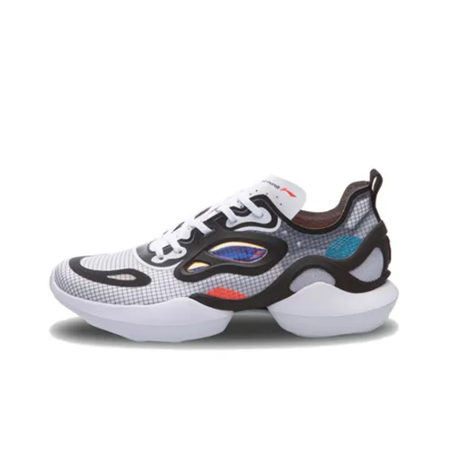 LiNing Comet Cushioned Slip Resistant Low Top Sports Casual Shoes Men's Black White