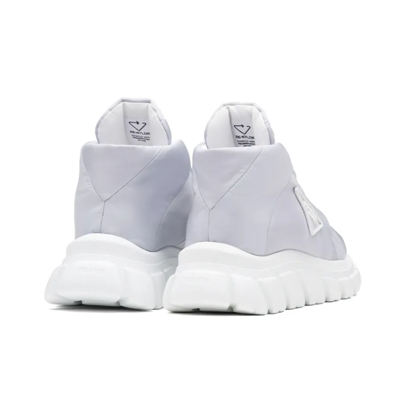 PRADA High Top Casual Shoes Women's Cornflower Blue-3