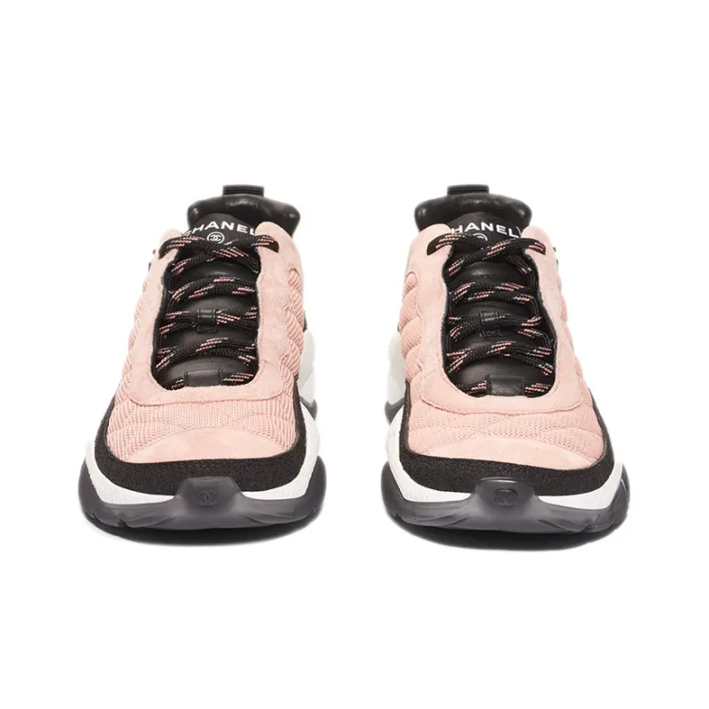 CHANEL Low Top Casual Shoes Women's Pink-2