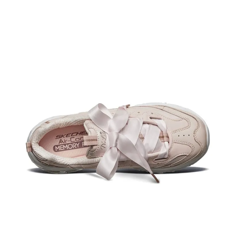 Skechers D'LITES Cushioned Breathable Slip-Resistant Low-Top Casual Shoes Women's Light Pink-3