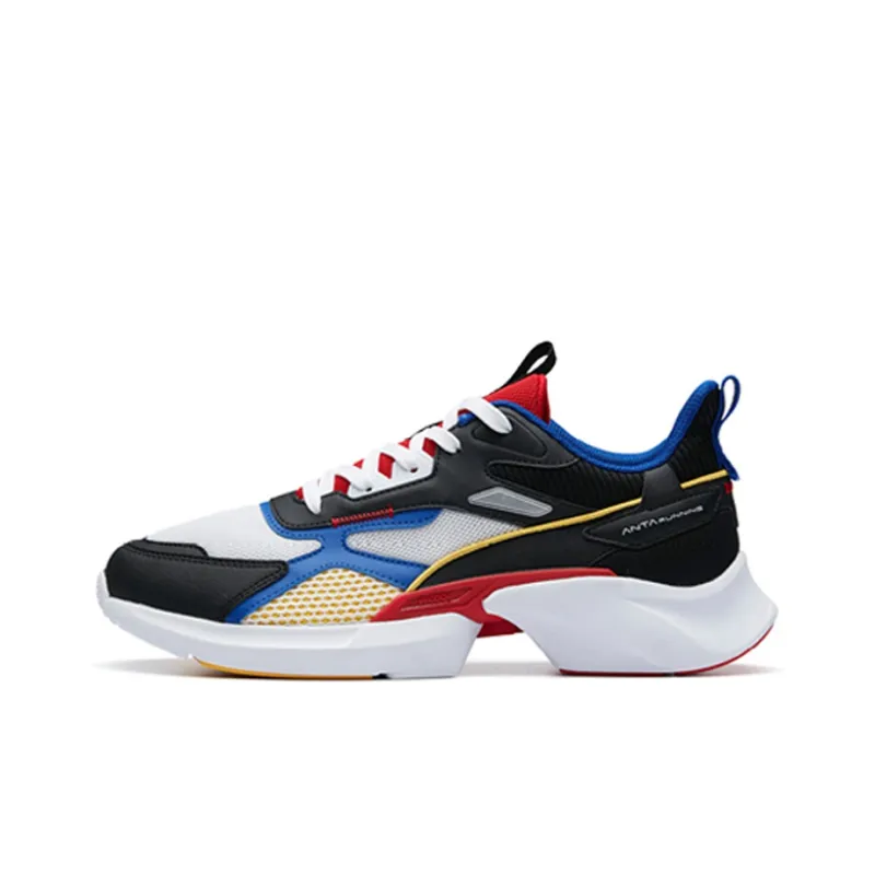 Anta Running Shoe Collection Breathable Low Top Casual Shoes Men's White Black Red-0