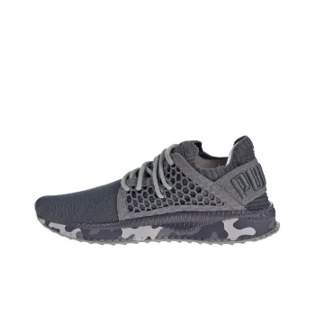 PUMA Tsugi Netfit EvoKNIT Camo Cushioning Wear-Resistant Low-Top Casual Shoes Men's Gray