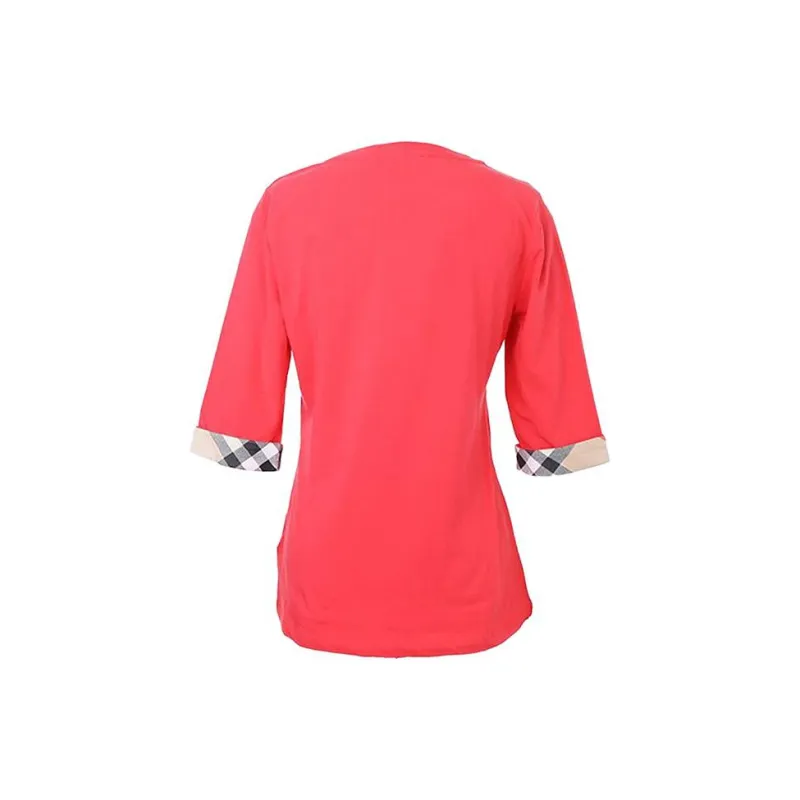 Burberry T Shirts Women's Red-1