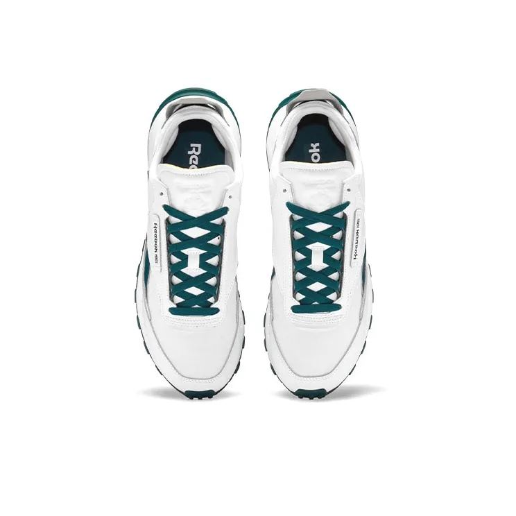 Reebok Classic Leather Legacy Durable Breathable Low-Top Casual Shoes Unisex White Green-4