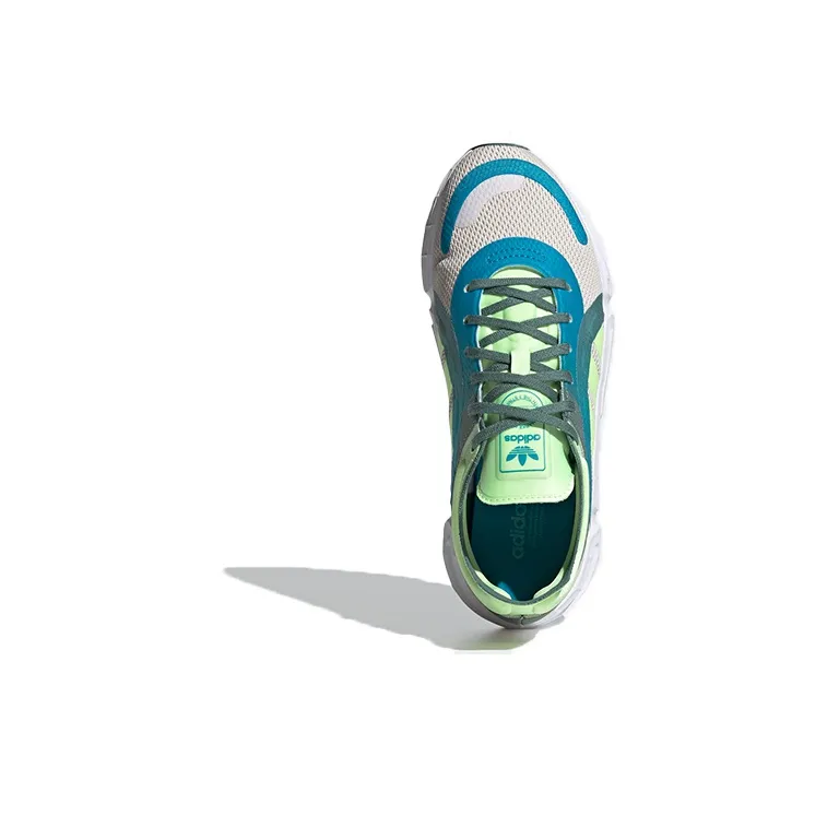 Adidas Originals Sonkei Breathable Low-Top Casual Shoes Women's Green Blue Gray-4