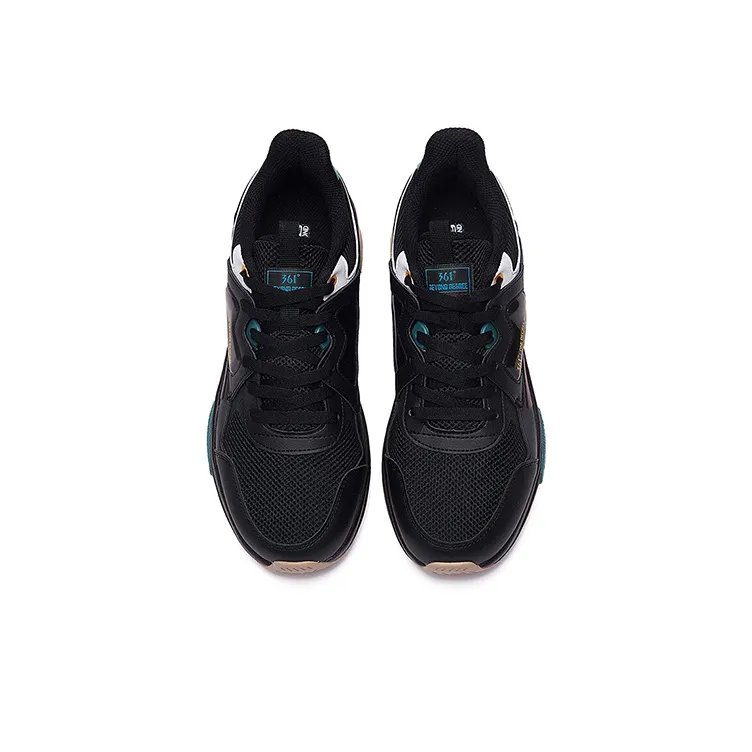 361° QU!KFOAM Low Top Sports Casual Shoes Men's Black Red-1