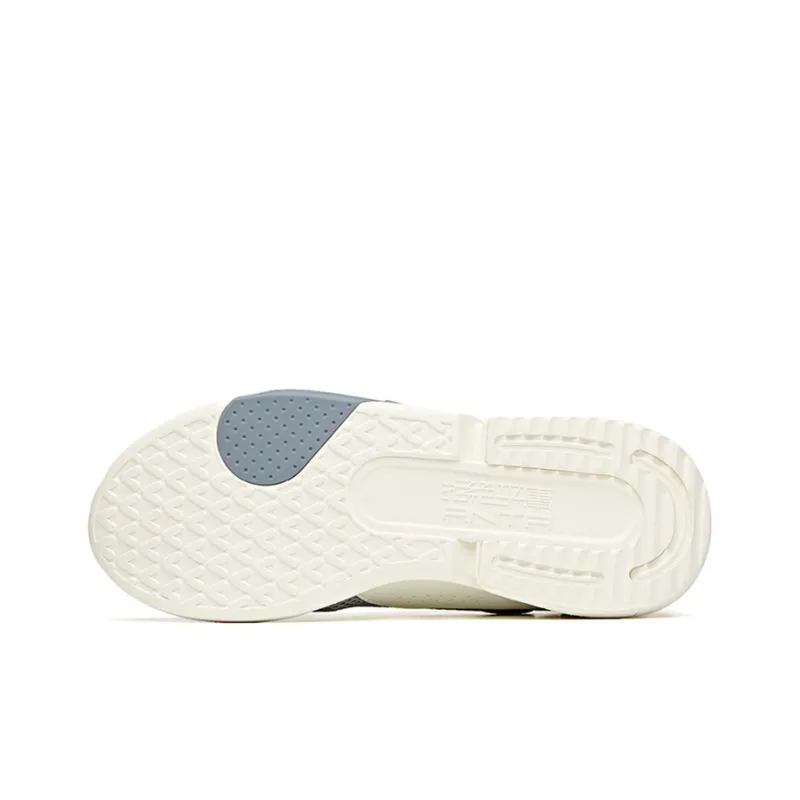 ANTA Life Collection Casual Shoes Men Low Top Ivory White/Mist Gray/Turbid Blue-4