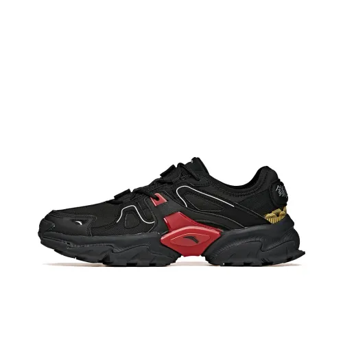 ANTA Outdoor Collection Outdoor Shoes Men Low-Top Black/Large Red