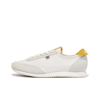Norman Walsh Cushioning Slip Resistant Low Top Casual Shoes Unisex White Yellow