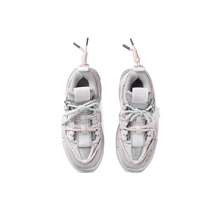 LiNing Pan Gu Trek Cherry Blossom Collection Anti Slip Wear Resistant Low Top Casual Shoes Women's Pink-2
