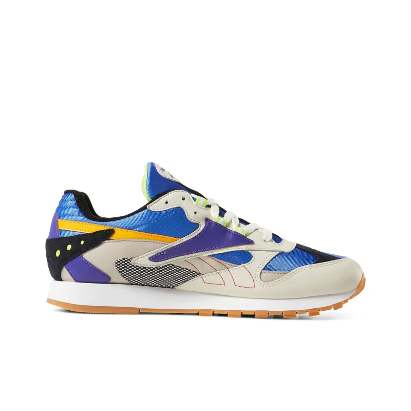 Reebok Classic Leather ATI 90s Casual Shoes Unisex Low-Top Gray/Blue/Purple-1