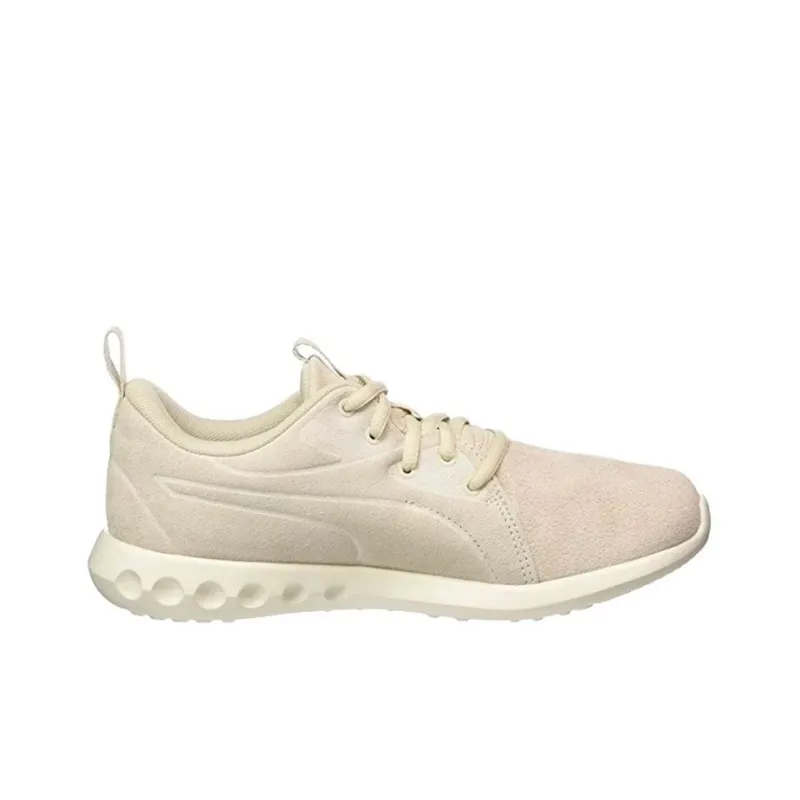 PUMA Carson 2 Moulded Suede Low-Top Casual Shoes Women's Ecru-1