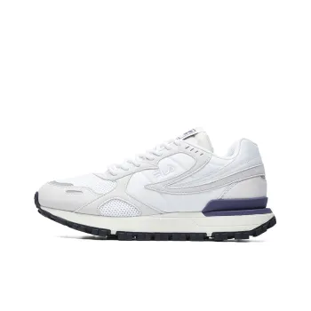 FILA Zagato Cushioned Wear Resistant Breathable Low Top Casual Shoes Women's White Gray Black