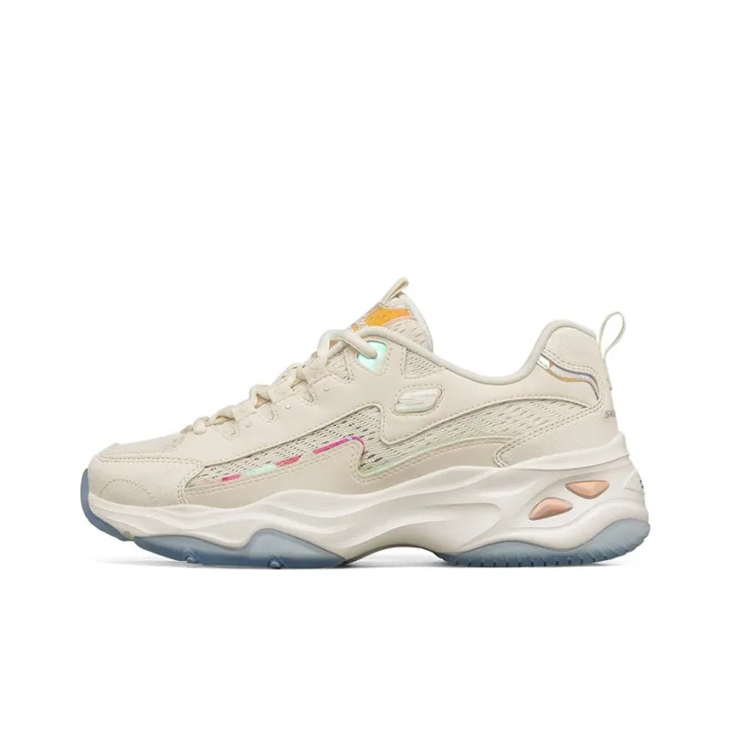 Skechers D'Lites 4.0 Low Running Shoes Gs White Women's-0