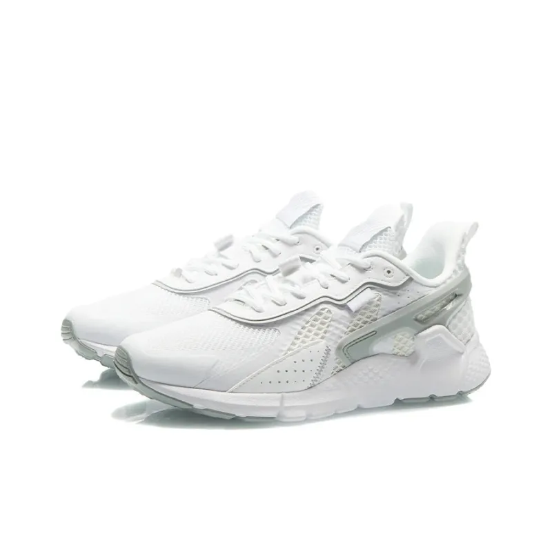 LiNing Mafia Breathable Cushioning Low Top Sports Casual Shoes Women's White Gray-2