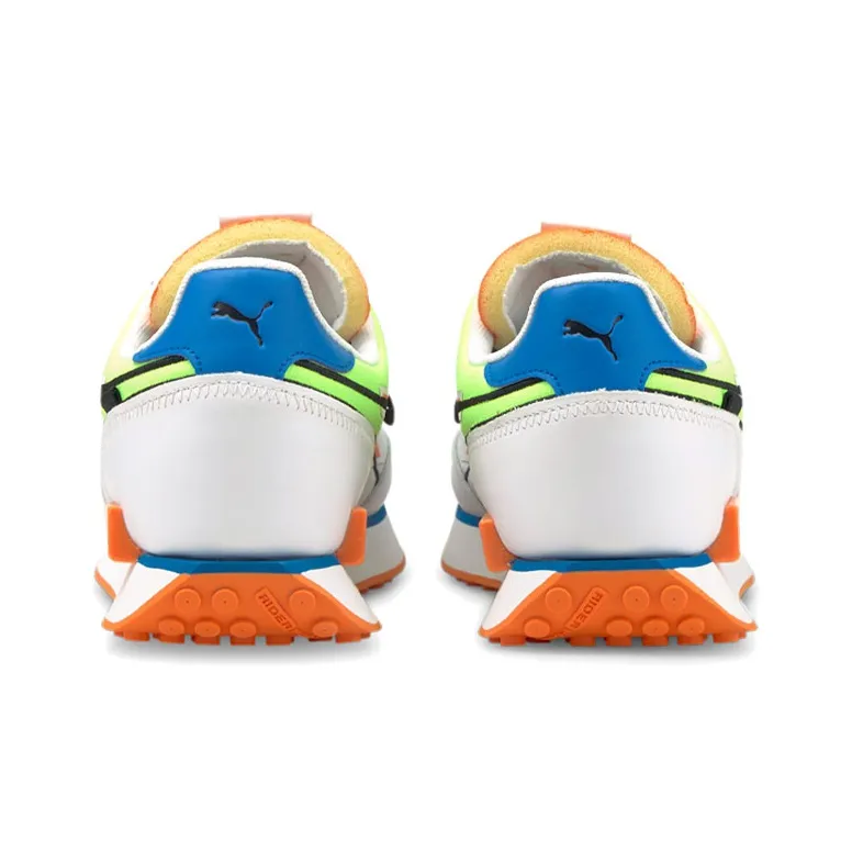PUMA Future Rider Twofold White Green Glare-4