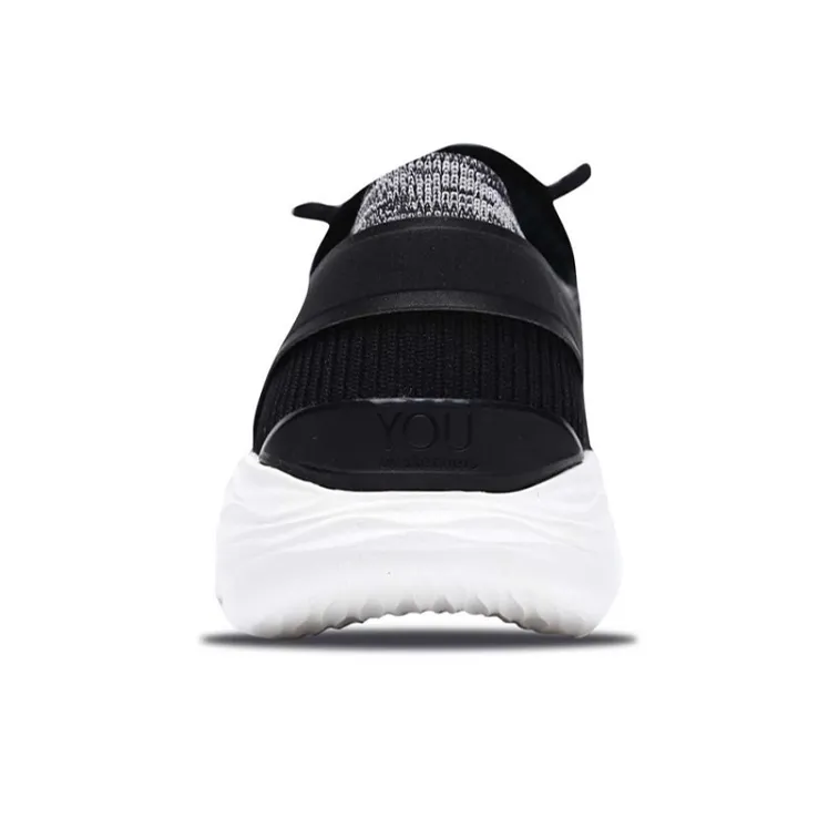 Skechers You Running Shoes Black/White Women's-3