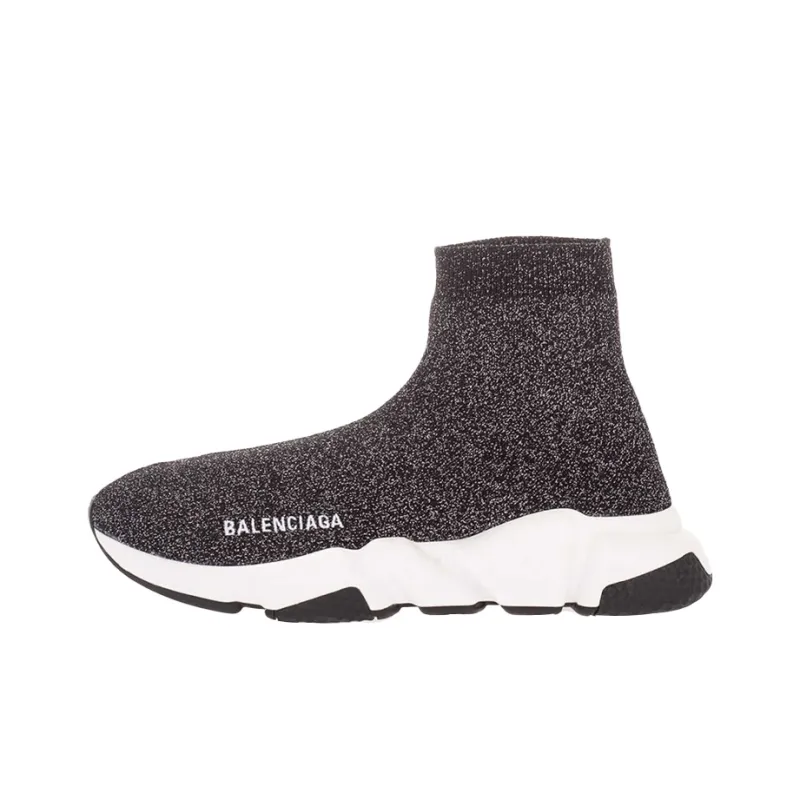 Balenciaga Speed Trainer Black Glitter Women's-0