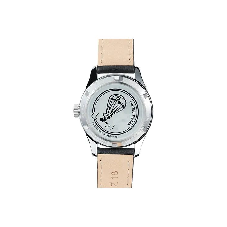 SEIKO NEW 5 Collection Mechanical Movement Leather Strap Watch Unisex White Dial-3