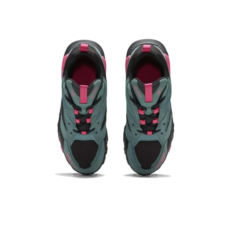 Reebok Aztrek Double Mix Trail Non-slip Wear-resistant Shock Absorption Low-Top Casual Shoes Women's Black Green Pink-3