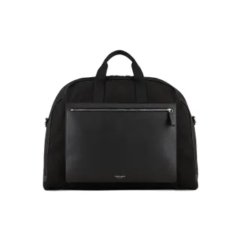 GIORGIO ARMANI Cow Leather Shoulder Bag, Crossbody Bag, Handbag Men's Black