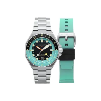 SPINNAKER DUMAS Collection Wrist Watch Mechanical Movement Stainless Steel Watchband Black Dial Men's Watches