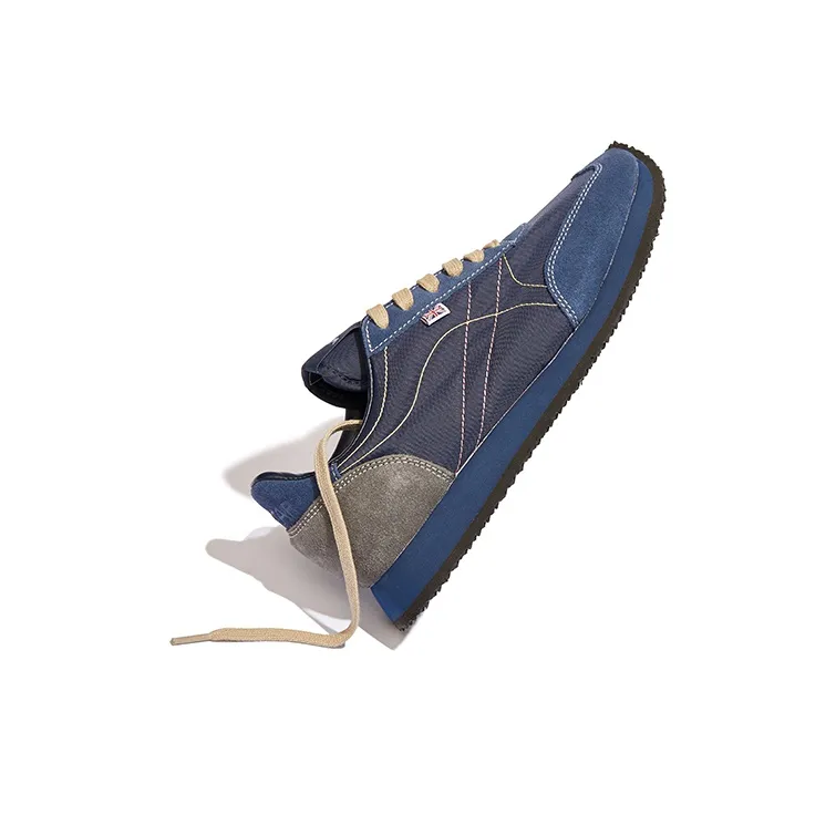 Norman Walsh TDL Cushioning Abrasion Resistant Balance Lightweight Low Top Casual Shoes Unisex Navy Blue & Asphalt Gray-4