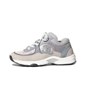CHANEL Low Top Trainer Cc Dark Grey Women's