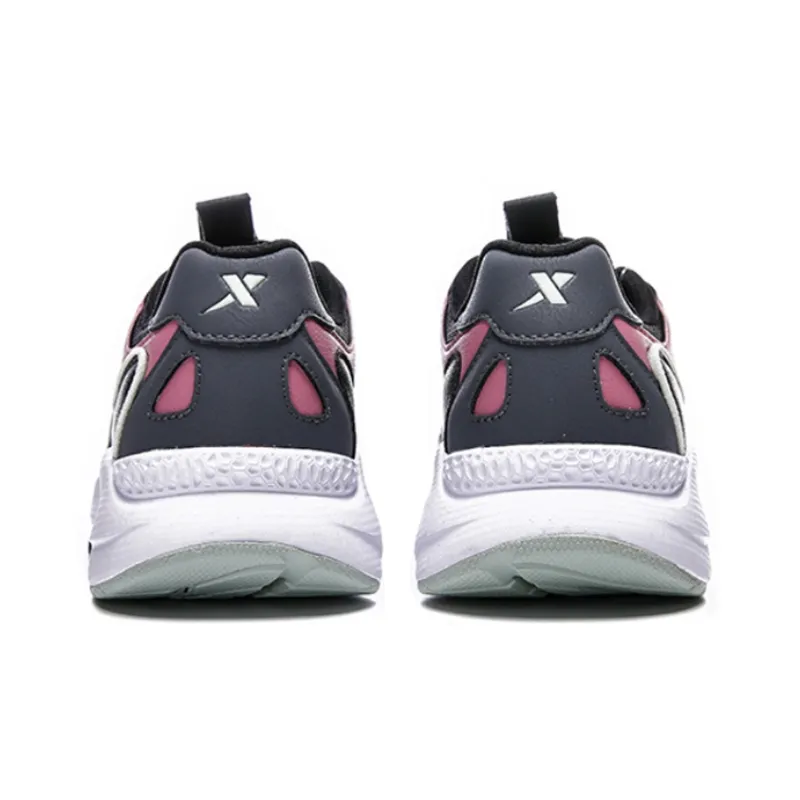 XTEP Casual Shoes Women's Low Top Black/Gray/Red-3