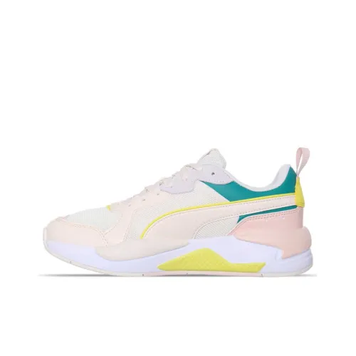 PUMA X-RAY Casual Shoes Women's Low-Top Pink/White/Yellow