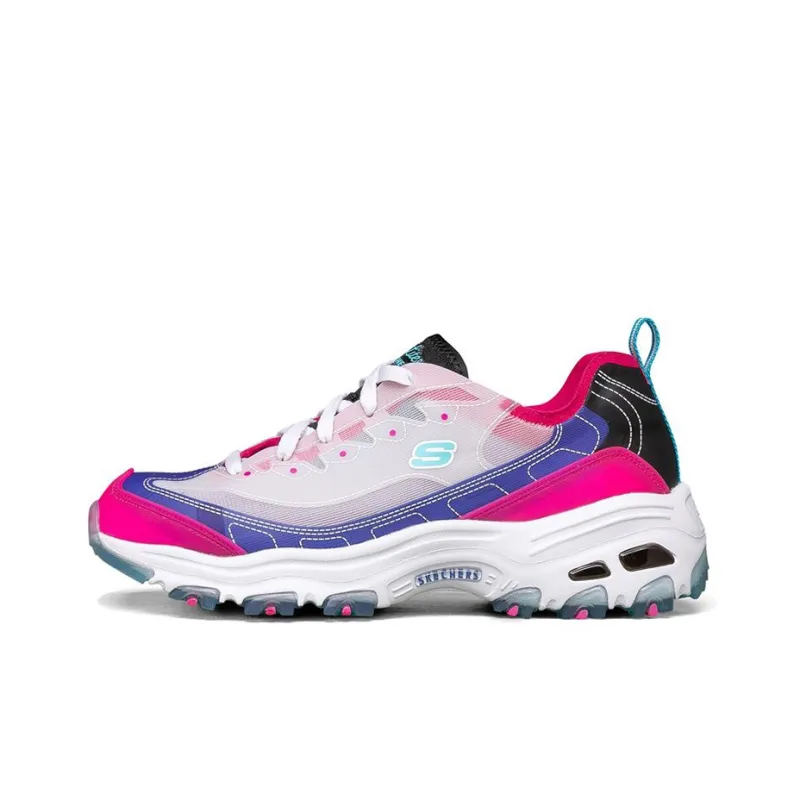 Skechers D'Lites 1.0 Low Top Running Shoes Red Women's-0