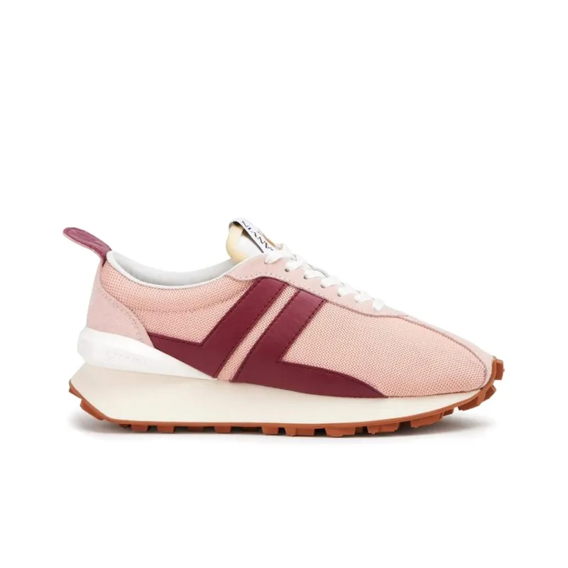 Lanvin Bumpr Anti Slip Wear Resistant Low Top Casual Shoes Women's Red Pink-1