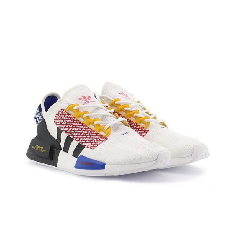 Adidas Originals Nmd R1 V2 Logo Print Cloud White Multi-2
